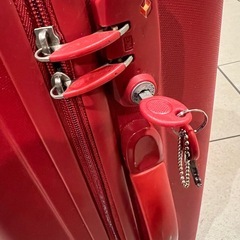 スーツケース コンパクト キャリーケース 赤 レッドの画像