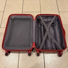 スーツケース コンパクト キャリーケース 赤 レッドの画像