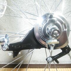 ★２７インチ★LEDオートライト＋シングルギア後輪set★ローラーブレーキ★タイヤ新品★の画像