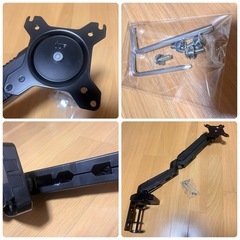 HUANUO (ファーノー) PC モニターアーム 液晶ディスプレイ アーム ガススプリング式 ガス圧式 15～27インチ対応 耐荷重2-6.5kg HNSSK3の画像