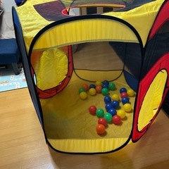 子供用　カラーボールテントの画像
