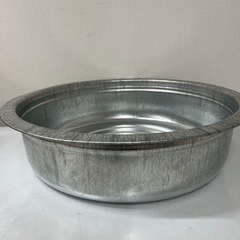トタン　たらい　銀だらい　未使用の画像
