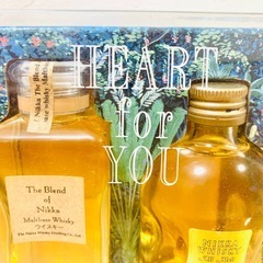 ニッカウイスキー／ザ・ブレンド・オブ・ニッカ50mlオールモルト50ml。2本ギフトセット　古酒 ミニボトル　ニッカウヰスキーの画像