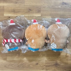 ちいかわ ジンジャーマンBIGぬいぐるみ ちいかわ うさぎ ハチワレ 全3種 3個セットの画像