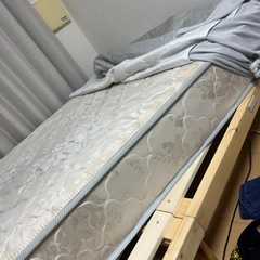 ニトリ　シングルベッド　マットレス付きの画像