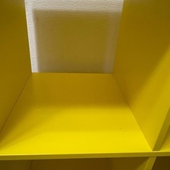 ＩＫＥＡ/イケア KALLAX　黄色 /カラックス シェルフユニット77x147 cm の画像
