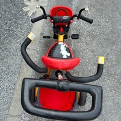 ミッキーマウス　ハンドル付き三輪車の画像