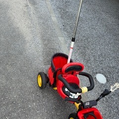 ミッキーマウス　ハンドル付き三輪車の画像