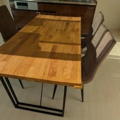 ダイニングテーブル　チェアセットの画像