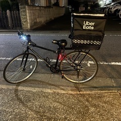 クロスバイク　ウーバーイーツバッグその他諸々セットの画像