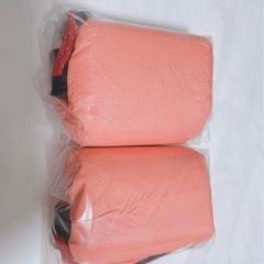 シュラフカバー 2個セット　防風　避難　災害　使用 防災 エマージェンシーシート　キャンプ　防寒 寝袋 オレンジ アウトドア―の画像