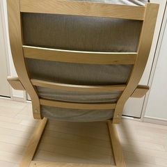 IKEA ハイバックチェア　ポエング、マグホルダー付きの画像