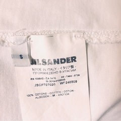 【JIL SANDER】ロゴプリント クルーネックTシャツ（イタリア製）の画像