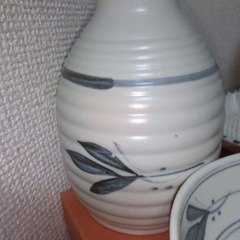 未使用　和食器！日本の伝統工芸　益子風ツタ　小鉢5個　大皿2枚　薬味皿　徳利の画像