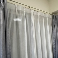 カーテン 4枚セット 遮光 長さ178　幅100 アジャスターフック付き の画像