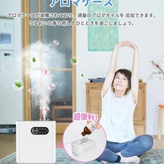 ⭐️早い者勝⭐️加湿器 卓上1台2役・加熱式＆超音波式・UVライト除菌大容量6.5Lの画像