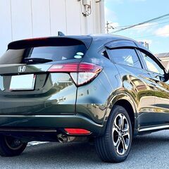 ヴェゼル最上級『ハイブリッドZ』低走行 本車検満タン渡し！(費用込み)あんしんパック シティブレーキ ハーフレザーヒーター LEDライト フルセグTVの画像