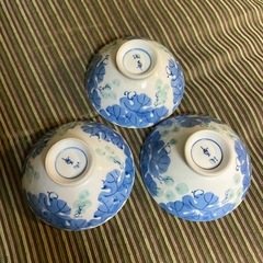 茶碗 3個 青の画像