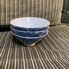 茶碗 3個 青の画像