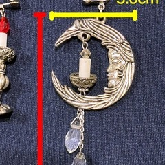 イヤリング　ゴシック 月 蝋燭の画像