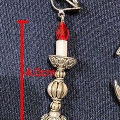 イヤリング　ゴシック 月 蝋燭の画像