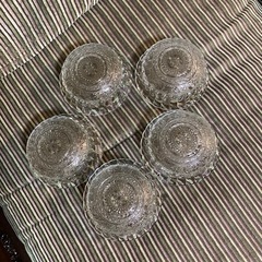 皿 透明 ガラス 星 5個の画像