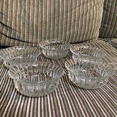 皿 透明 ガラス 星 5個の画像