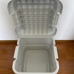 無印　収納ボックス　大、小　各1個の画像