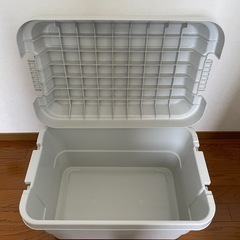 無印　収納ボックス　大、小　各1個の画像