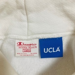 Champion 　ホワイトフードパーカーの画像