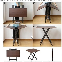 折りたたみテーブルの画像