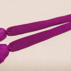 羽織紐 紫 アンティーク レトロ 美品 赤紫 羽織 リメイク アレンジ 着物 和服 綺麗 かわいい パープル　の画像