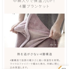 掛け毛布の画像