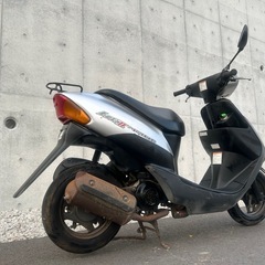 【エンジンは実動】 スズキ レッツ2 CA1PA シルバー色 原付 バイク 2スト 通勤 通学 ZZ CA1KAの画像