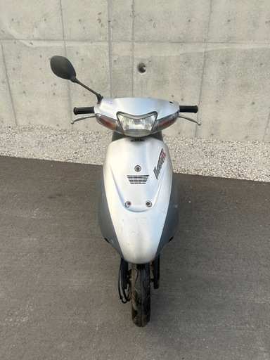 【エンジンは実動】 スズキ レッツ2 CA1PA シルバー色 原付 バイク 2スト 通勤 通学 ZZ CA1KA