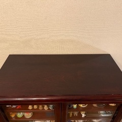 オールド　カリモク　キャビネット　ラック　棚　飾り棚の画像