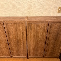 美品　IKEA ビリー　2台セット　ウォールナット　イケア　本棚の画像