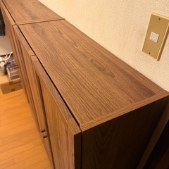 美品　IKEA ビリー　2台セット　ウォールナット　イケア　本棚の画像