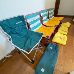 アウトドアチェア　4脚の画像