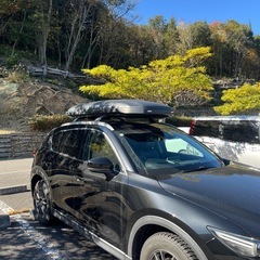 INNO ルーフボックス 55（BRQ55MBK）マットブラック 左開き 300L【良品】の画像