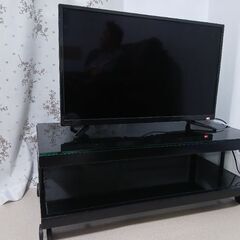 テレビ、テレビ台セットの画像