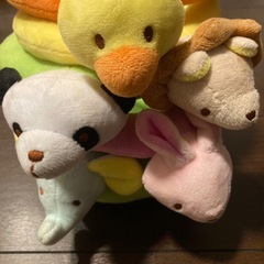 おまけ 輪投げ 動物ぬいぐるみの画像