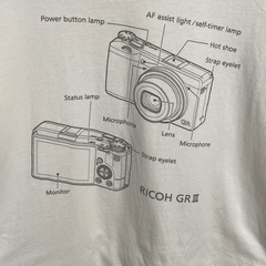 ユニクロ RICOH GR III 図解 Tシャツの画像