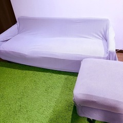 ⭐️12/10確約済み⭐️ 🌟IKEA L字ソファー ダークグレー 3人掛けカバー付き✨ふかふか座り心地＆自由にL字・カウチアレンジ◎まだまだ使えるおしゃれ中古ソファ🌼🕊️💛の画像