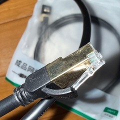 「美品」UGREEN LANケーブル 1メートル　CAT8 メッシュLANケーブル　最大40Gbpsの画像