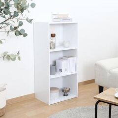 【良品】3段カラーボックス(白色)の画像