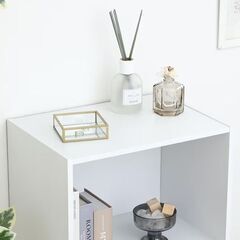 【良品】3段カラーボックス(白色)の画像