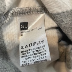 GU Tシャツ  ボーダーデザインの画像