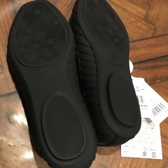 ★さっと履けるワンマイルシューズ★未使用タグ付き★アクエアシューズ★BK＿M ★晴雨兼用★足にフィット★サイズ：38〜40の画像