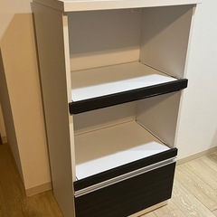 レンジ台 レンジボード 完成品 幅60cm レンジラック 家電収納 日本製の画像